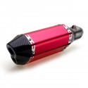 310mm Red Universal Motorcycle Dirt Bike ATV Exhaust Muffler Pipe DB Killer 38-51mm