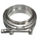 3.5 Inch V-Band Clamp with Flanges Exhaust Intercooler Down Pipe Stainless 89mm