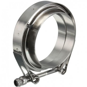 3.5 Inch V-Band Clamp with Flanges Exhaust Intercooler Down Pipe Stainless 89mm
