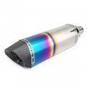 36-51mm Blue/Colorful Universal Stainless Steel Motorcycle Exhaust Muffler Pipe