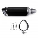 370mm Motorcycle Exhaust Muffler Tail Pipe Tips DB Killer Slip on 38-51mm Black