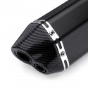 370mm Motorcycle Exhaust Muffler Tail Pipe Tips DB Killer Slip on 38-51mm Black