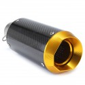 38-51mm 125-1200CC Motorcycle Slip-On Round Exhaust Muffler Carbon Fiber Sport