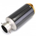 38-51mm 125-1200CC Motorcycle Slip-On Round Exhaust Muffler Carbon Fiber Sport