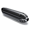 38-51mm 470mm Universal Aluminium Alloy Motorcycle Exhaust Muffler Tip Carbon Style