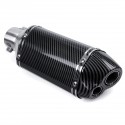 38-51mm Exhaust Muffler Dual Outlet Pipe Silencer Universal For Motorcycle Dirt Bike