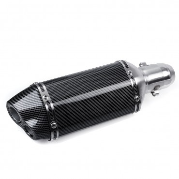 38-51mm Exhaust Muffler Dual Outlet Pipe Silencer Universal For Motorcycle Dirt Bike