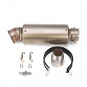 38-51mm Exhaust Muffler Pipe End Silencer Stainless Steel For 125cc-600cc Motorcycle Universal