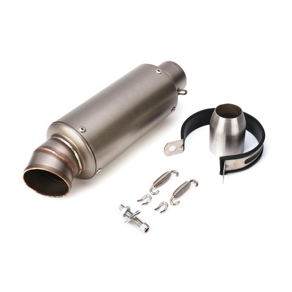 38-51mm Exhaust Muffler Pipe End Silencer Stainless Steel For 125cc-600cc Motorcycle Universal