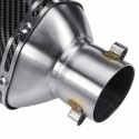 38-51mm Motorcycle Carbon Fiber Exhaust Muffler Pipe Slip-On Removable Silencer Universal