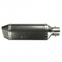 38-51mm Motorcycle Carbon Fiber Exhaust Muffler Pipe With Removable DB Killer