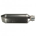 38-51mm Motorcycle Carbon Fiber Exhaust Muffler Pipe With Removable Silencer