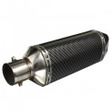 38-51mm Motorcycle Carbon Fiber Exhaust Muffler Pipe With Removable Silencer