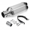 38-51mm Motorcycle Double Outlet Exhaust Tail Pipe Kit 300mm Universal