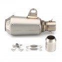 38-51mm Motorcycle Exhaust Muffler Pipe Modified Outlet System Stainless Steel Scooter