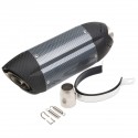 38-51mm Motorcycle Exhaust Street Sport Bike Carbon Stainless Steel Muffler Universal