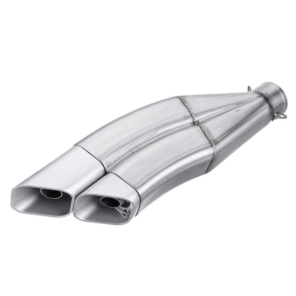 38-51mm Motorcycle Middle Connecting Tail Pipe Exhaust Muffler Silencer System Universal For Kawasaki Ninja400