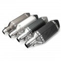 38-51mm Motorcycle Steel Short Exhaust Muffler Pipe With Removable Silencer Universal