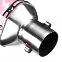 38-51mm Short Motorcycle Exhaust Muffler Double Outlet Pipe Universal