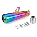 38-51mm Stainless Steel Motorcycle Exhaust Muffler Pipe Mesh Outlet Colorful Universal