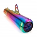 38-51mm Stainless Steel Motorcycle Exhaust Muffler Pipe Mesh Outlet Colorful Universal