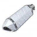 38-51mm Stainless Steel Motorcycle Exhaust Muffler Pipe With Silencer Universal