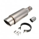 38-51mm Stainless Steel OR Carbon Exhaust Muffler Pipe Silencer Motorcycle Street Racing Bike