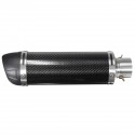 38-51mm Universal Motorcycle Carbon Fiber Exhaust Muffler Pipe with Silencer Long/Short Style