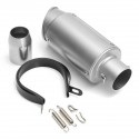 38-51mm Universal Muffler Exhaust Tail Pipe Curved Port Stainless Steel ATV Quad