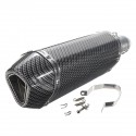 38-51mm Universal Stainless Steel Motorcycle Carbon Fiber Exhaust Muffler Pipe