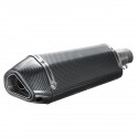 38-51mm Universal Stainless Steel Motorcycle Carbon Fiber Exhaust Muffler Pipe