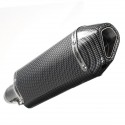 38-51mm Universal Stainless Steel Motorcycle Carbon Fiber Exhaust Muffler Pipe