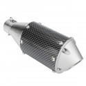 38-51mm Universal Stainless Steel Motorcycle Carbon Fiber Tail Exhaust Pipe
