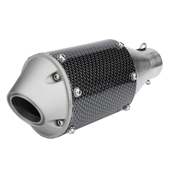 38-51mm Universal Stainless Steel Motorcycle Carbon Fiber Tail Exhaust Pipe