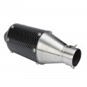 38-51mm Universal Stainless Steel Motorcycle Carbon Fiber Tail Exhaust Pipe