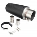 38-62mm Carbon Motorcycle Universal Exhaust Muffler Pipe Stainless Steel w/ Mesh