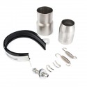 38-62mm Carbon Motorcycle Universal Exhaust Muffler Pipe Stainless Steel w/ Mesh