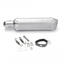 38mm-51mm Aluminum Motorcycle Exhaust Muffler With Silencer Universal