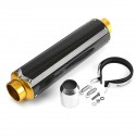 38mm-51mm Carbon Fiber Motorcycle Exhaust Pipe Muffler Slip-on Removable Silencer