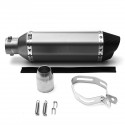 38mm-51mm Double Air Outlet Motorcycle Exhaust Carbon Stainless Steel Muffler Pipe