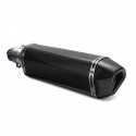 38mm-51mm Motorcycle Exhaust Muffler With Removable Silencer Carbon fiber Color