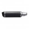 38mm-51mm Motorcycle Exhaust Muffler With Removable Silencer Carbon fiber Color