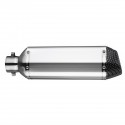 38mm-51mm Motorcycle Exhaust Muffler with Silencer Stainelss Steel Carbon Fiber Tip