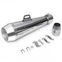 38mm-51mm Stainless Steel Exhaust Muffler Pipe Slip on Motorcycle Street Bike