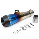 38mm-51mm Stainless Steel Exhaust Muffler Pipe Slip on Motorcycle Street Bike