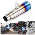 38mm-51mm Stainless Steel Half-blue Motorcycle Exhaust Muffler Pipe For Honda/Yamaha/Suzuki/Kawasaki