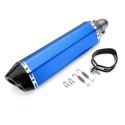 38mm-51mm Stainless Steel+Carbon Fiber Motorcycle Exhaust Muffler with Install Kit