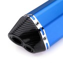 38mm-51mm Stainless Steel+Carbon Fiber Motorcycle Exhaust Muffler with Install Kit