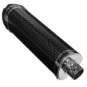 38mm Motorcycle Exhaust Muffler With Movable Silencer Carbon Fiber Color Metal