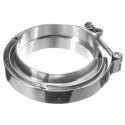 4inch Exhaust Down Pipe Stainless Steel 304 V-Band Clamp + 2Flange